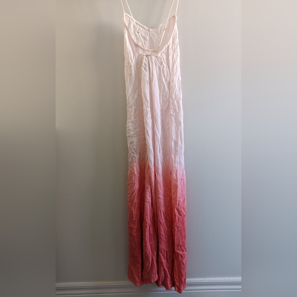 COPY - Aerie pink ombre dip dye viscose coverup maxi dress, women's xs extra sm… - Picture 8 of 9